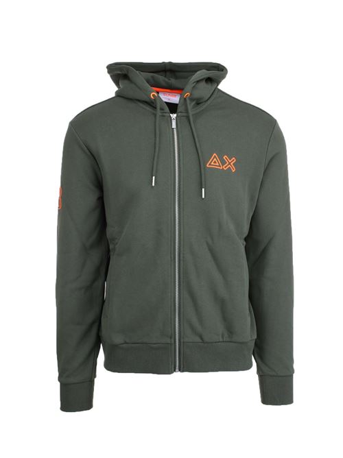 felpa cardigan zip con cappuccio SUN68 | Felpe | F4513174